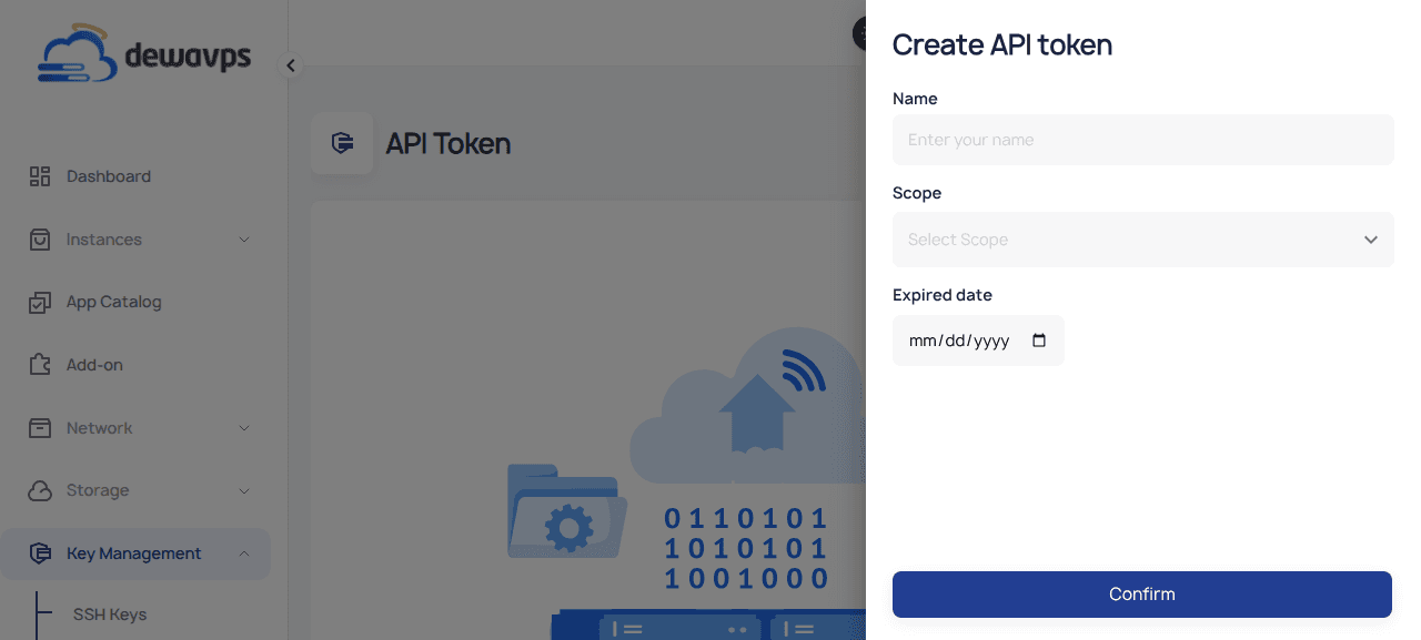API Token Form