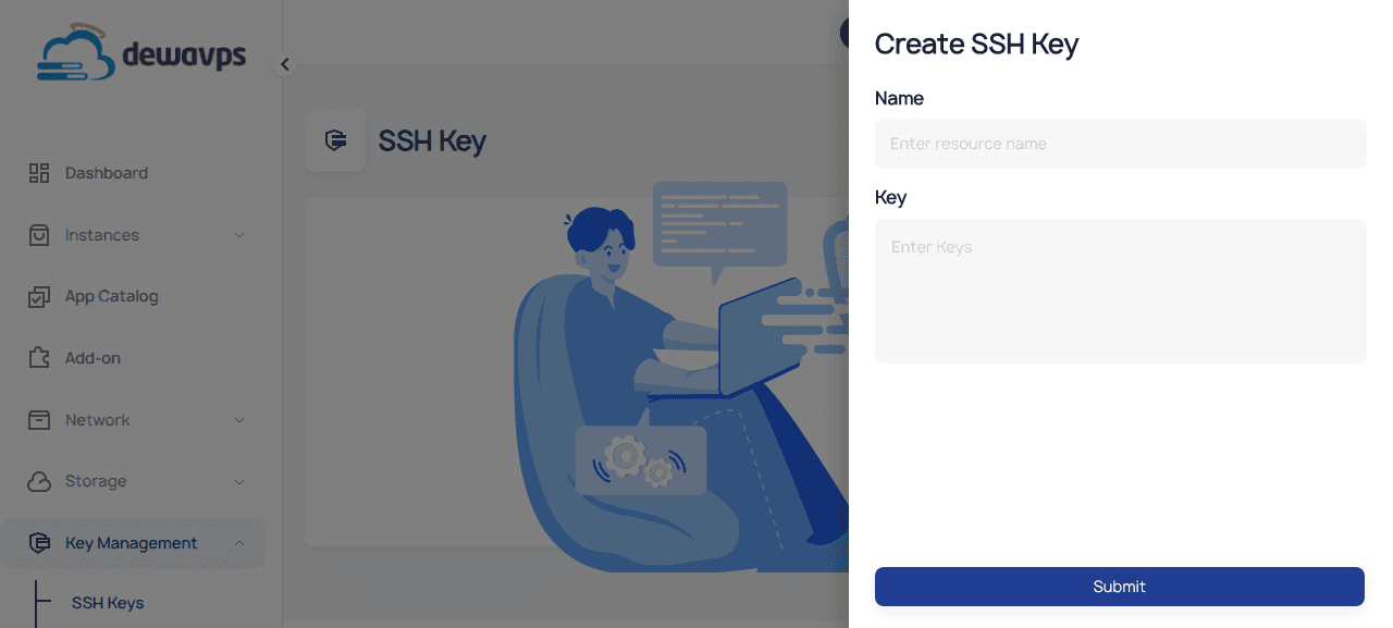 SSH Key Form