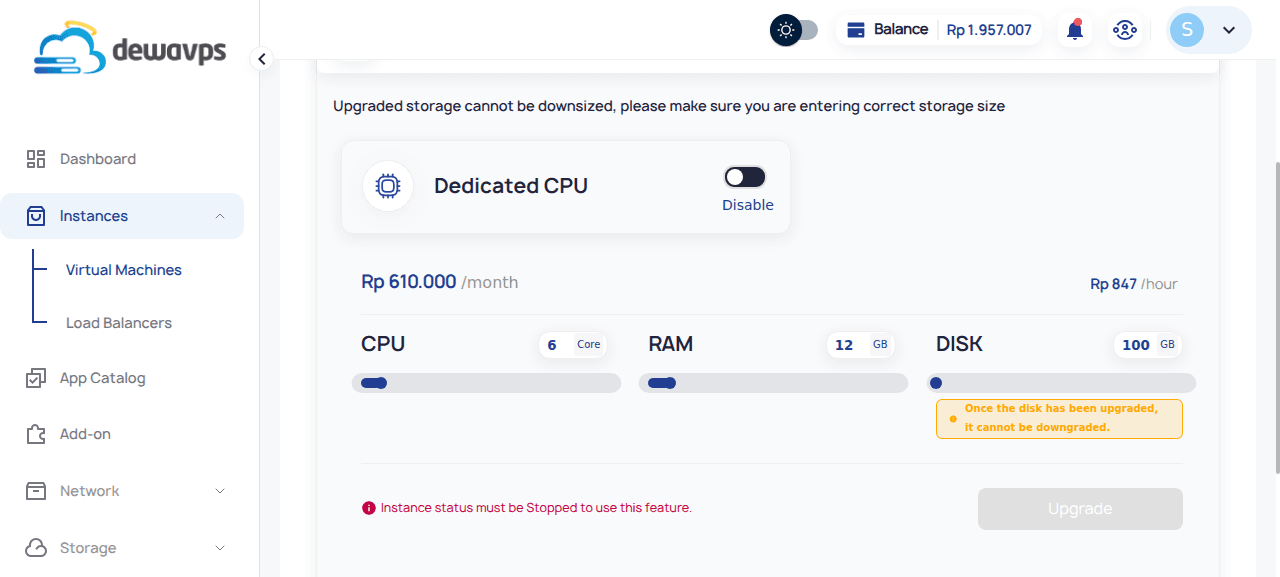 Change Resource Panel