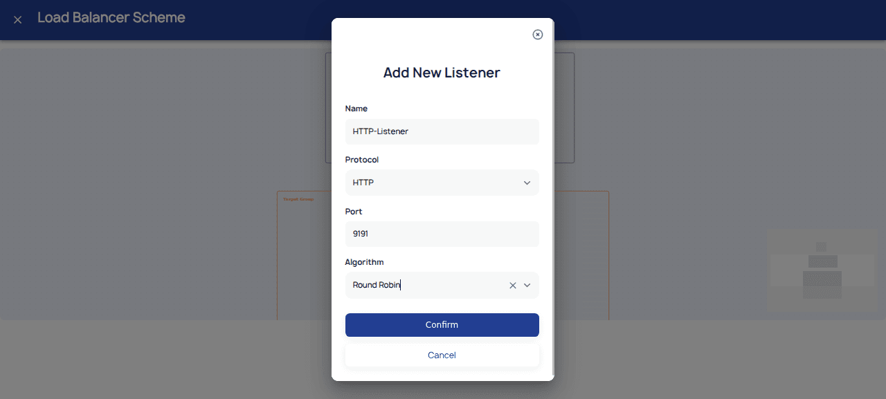 Filled Listener Form