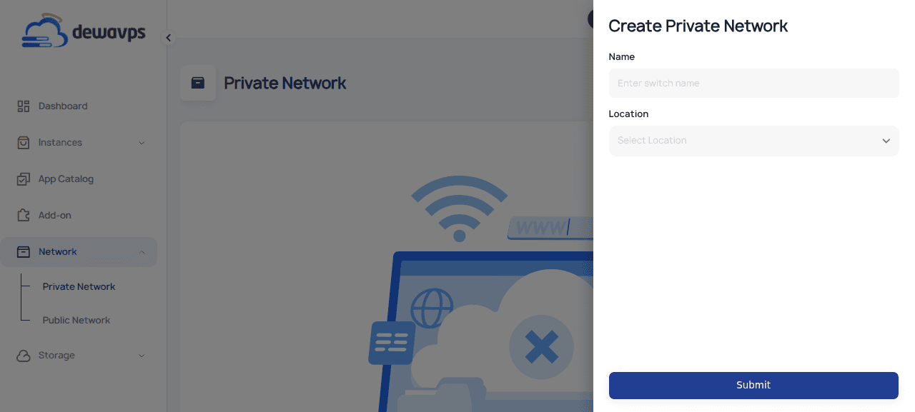 Private Network Form